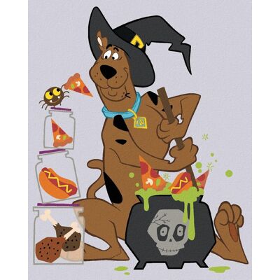 zuty Halloweenský Scooby (Scooby Doo), 40 × 50 cm, plátno napnuté na rám zuty Halloweenský Scooby (Scooby Doo), 40 × 50 cm, plátno napnuté na rám