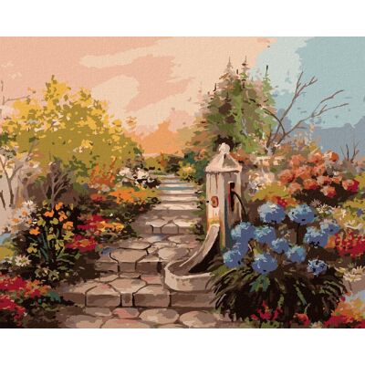 zuty Kamenné schody v lese, 40 × 50 cm, bez rámu a bez napnutia plátna zuty Kamenné schody v lese, 40 × 50 cm, bez rámu a bez napnutia plátna