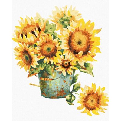 zuty Vedro slnečníc, 40 × 50 cm, plátno napnuté na rám zuty Vedro slnečníc, 40 × 50 cm, plátno napnuté na rám