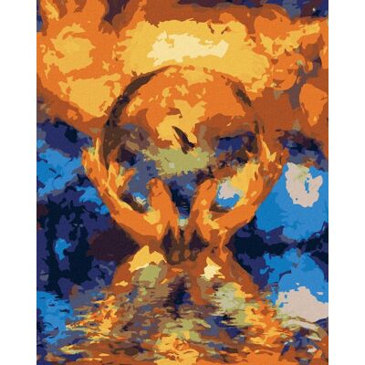 zuty Krištáľová guľa v rukách, 40 × 50 cm, bez rámu a bez napnutia plátna zuty Krištáľová guľa v rukách, 40 × 50 cm, bez rámu a bez napnutia plátna