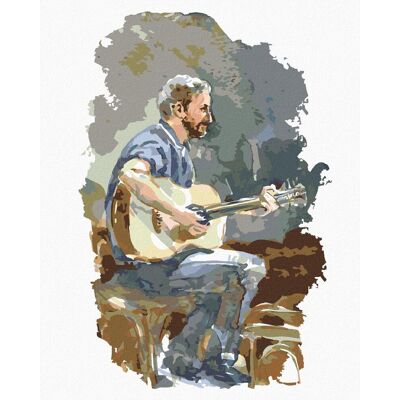 zuty Gitarista, 40 × 50 cm, plátno napnuté na rám zuty Gitarista, 40 × 50 cm, plátno napnuté na rám