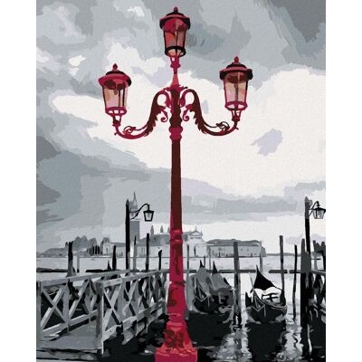 zuty Lampa v Benátkach, 40 × 50 cm, plátno napnuté na rám zuty Lampa v Benátkach, 40 × 50 cm, plátno napnuté na rám