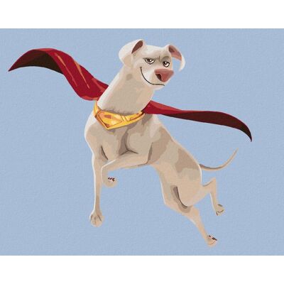zuty Lietajúce Krypto (DC Liga supermaznáčikov), 40×50 cm, vypnuté plátno na rám zuty Lietajúce Krypto (DC Liga supermaznáčikov), 40×50 cm, vypnuté plátno na rám