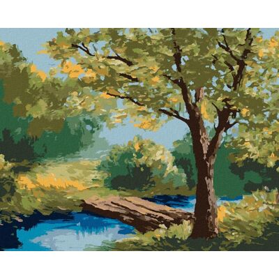 zuty Letný les, 40×50 cm, bez rámu a bez vypnutia plátna zuty Letný les, 40×50 cm, bez rámu a bez vypnutia plátna