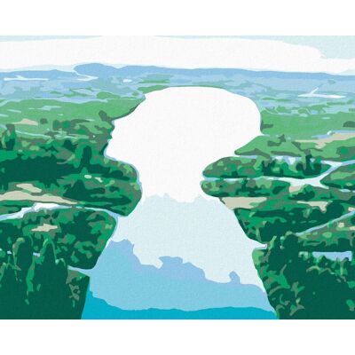 zuty Ľudská rieka, 40×50 cm, bez rámu a bez vypnutia plátna zuty Ľudská rieka, 40×50 cm, bez rámu a bez vypnutia plátna