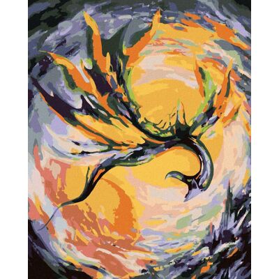 zuty Lietajúci drak, 40×50 cm, vypnuté plátno na rám zuty Lietajúci drak, 40×50 cm, vypnuté plátno na rám