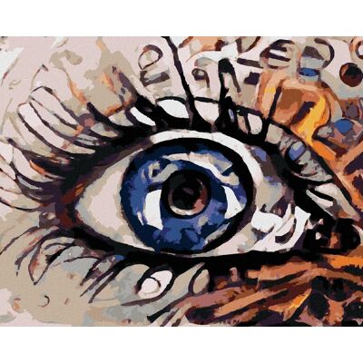 zuty Magické oko, 40 × 50 cm, bez rámu a bez napnutia plátna zuty Magické oko, 40 × 50 cm, bez rámu a bez napnutia plátna