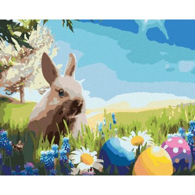 zuty Malý veľkonočný zajačik, 40×50 cm, bez rámu a bez vypnutia plátna zuty Malý veľkonočný zajačik, 40×50 cm, bez rámu a bez vypnutia plátna