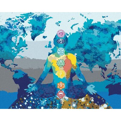 zuty Meditácia spájajúca celý svet, 40×50 cm, bez rámu a bez vypnutia plátna zuty Meditácia spájajúca celý svet, 40×50 cm, bez rámu a bez vypnutia plátna