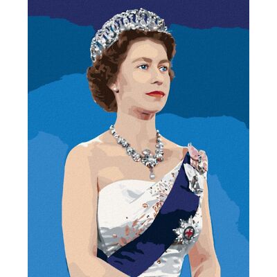 zuty Mladá kráľovná Alžbeta II., 40×50 cm, bez rámu a bez vypnutia plátna zuty Mladá kráľovná Alžbeta II., 40×50 cm, bez rámu a bez vypnutia plátna