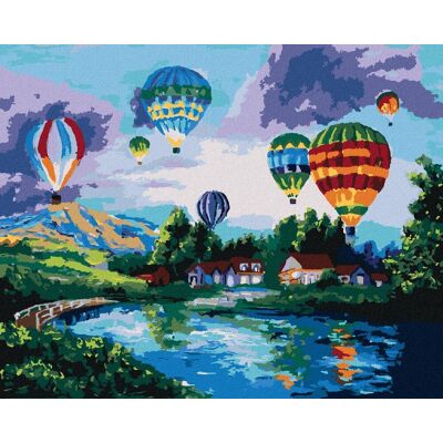 zuty Ohnivý balón, 40×50 cm, bez rámu a bez vypnutia plátna zuty Ohnivý balón, 40×50 cm, bez rámu a bez vypnutia plátna