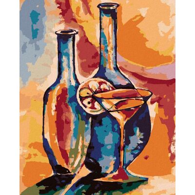 zuty Otvorené poháre s drinkom, 40×50 cm, bez rámu a bez vypnutia plátna zuty Otvorené poháre s drinkom, 40×50 cm, bez rámu a bez vypnutia plátna
