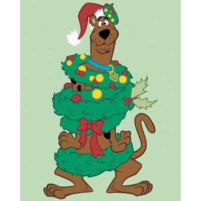 zuty Scooby ako vianočný stromček (Scooby Doo), 40×50 cm, bez rámu a bez vypnutia plátna zuty Scooby ako vianočný stromček (Scooby Doo), 40×50 cm, bez rámu a bez vypnutia plátna