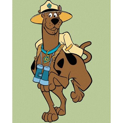 zuty Scooby ranger (Scooby Doo), 40 × 50 cm, plátno napnuté na rám zuty Scooby ranger (Scooby Doo), 40 × 50 cm, plátno napnuté na rám