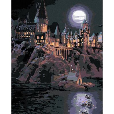 zuty Študenti priplávajú k Rokfortu (Harry Potter), 40 × 50 cm, bez rámu a bez vypnutia plátna zuty Študenti priplávajú k Rokfortu (Harry Potter), 40 × 50 cm, bez rámu a bez vypnutia plátna