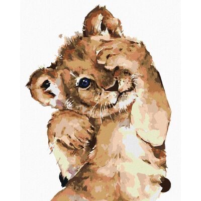 zuty Hanblivé levíča, 40 × 50 cm, plátno napnuté na rám zuty Hanblivé levíča, 40 × 50 cm, plátno napnuté na rám