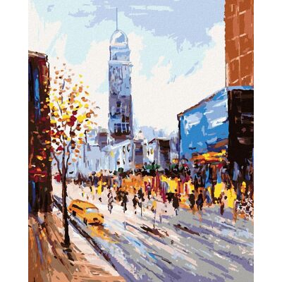 zuty Všedný deň v New Yorku, 40 × 50 cm, bez rámu a bez vypnutia plátna zuty Všedný deň v New Yorku, 40 × 50 cm, bez rámu a bez vypnutia plátna