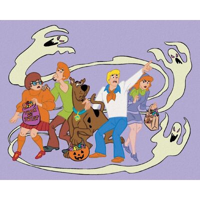 zuty Záhady s.r.o. a duchovia o Halloweene (Scooby Doo), 40×50 cm, vypnuté plátno na rám zuty Záhady s.r.o. a duchovia o Halloweene (Scooby Doo), 40×50 cm, vypnuté plátno na rám