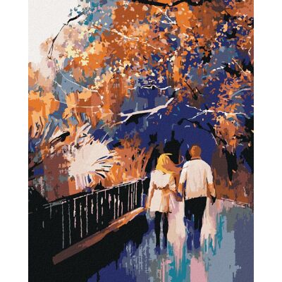 zuty Zamilovaný pár v parku, 40 × 50 cm, bez rámu a bez napnutého plátna zuty Zamilovaný pár v parku, 40 × 50 cm, bez rámu a bez napnutého plátna