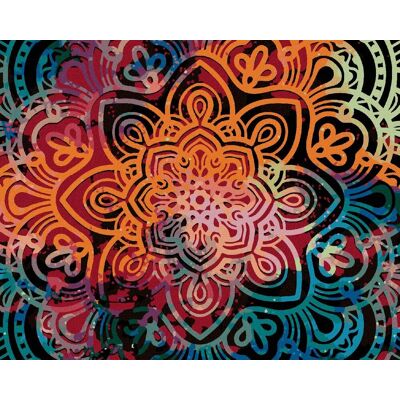 zuty Žiarivá mandala, 40 × 50 cm, plátno napnuté na rám zuty Žiarivá mandala, 40 × 50 cm, plátno napnuté na rám
