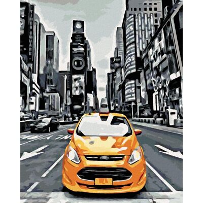 zuty Žlté taxi v New Yorku, 40×50 cm, bez rámu a bez vypnutia plátna zuty Žlté taxi v New Yorku, 40×50 cm, bez rámu a bez vypnutia plátna