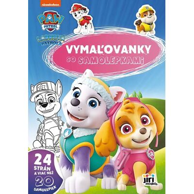 JIRI MODELS Omaľovánky A4 so samolepkami Labková patrola JIRI MODELS Omaľovánky A4 so samolepkami Labková patrola