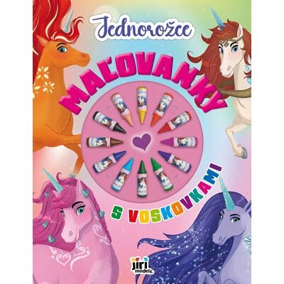JIRI MODELS Omaľovánky s voskovkami Jednorožce JIRI MODELS Omaľovánky s voskovkami Jednorožce