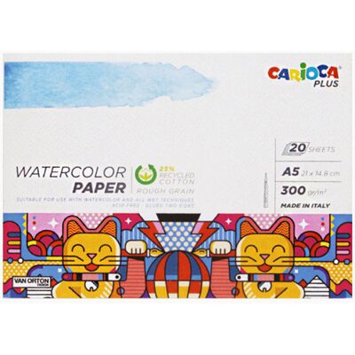 CARIOCA Plus akvarelový A5, 20 listov, 300 g/m2 CARIOCA Plus akvarelový A5, 20 listov, 300 g/m2