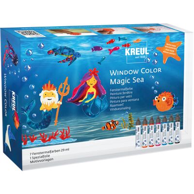 KREUL Súprava farieb na okná Magic Sea KREUL Súprava farieb na okná Magic Sea