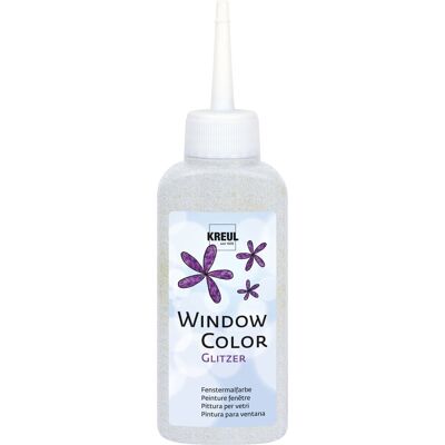 KREUL Window Color, Glitter-Silver, 80 ml KREUL Window Color, Glitter-Silver, 80 ml
