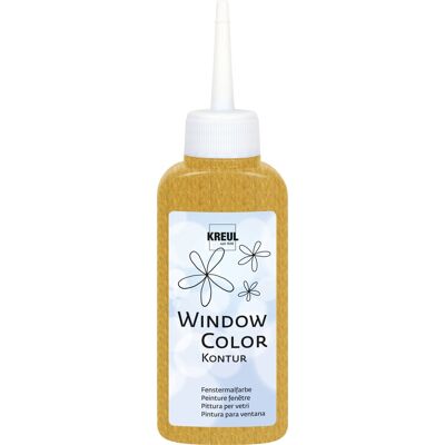 KREUL Window Color, kontúrovacia farba, Gold, 80 ml KREUL Window Color, kontúrovacia farba, Gold, 80 ml