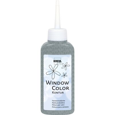KREUL Window Color, kontúrovacia farba, Silver, 80 ml KREUL Window Color, kontúrovacia farba, Silver, 80 ml