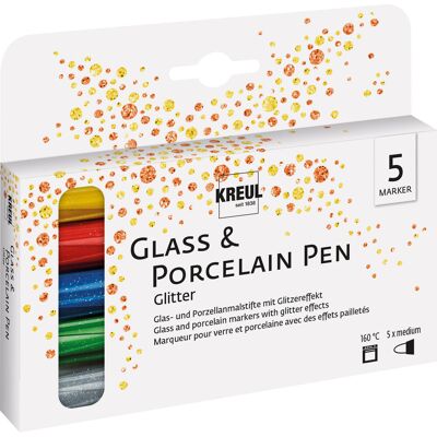 KREUL GLITTER na porcelán a sklo, 5 barev KREUL GLITTER na porcelán a sklo, 5 barev