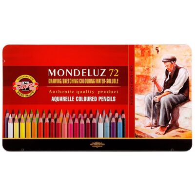 KOH-I-NOOR 3727/72 – Akvarelové pastelky v plechovom puzdre, 72 ks KOH-I-NOOR 3727/72 – Akvarelové pastelky v plechovom puzdre, 72 ks