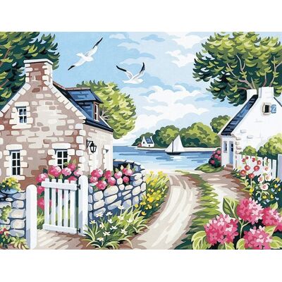 Norimpex Domčeky pri jazere 30 × 40 cm Norimpex Domčeky pri jazere 30 × 40 cm
