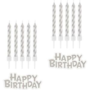 Godan Sada sviečok narodeniny – happy birthday – strieborné – 32 ks – 7 cm Godan Sada sviečok narodeniny – happy birthday – strieborné – 32 ks – 7 cm