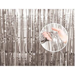 GoDan Párty záves strieborný – silver – 90 × 240 cm GoDan Párty záves strieborný – silver – 90 × 240 cm