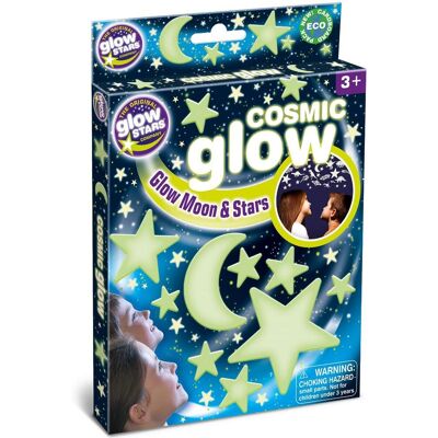GlowStars Svetielkujúca dekorácia na stenu – Cosmic Mesiac a hviezdy GlowStars Svetielkujúca dekorácia na stenu – Cosmic Mesiac a hviezdy