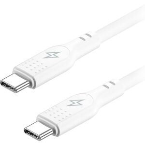 AlzaPower SilkCore USB-C/USB-C 2.0 5 A, 240 W, 2 m, biely AlzaPower SilkCore USB-C/USB-C 2.0 5 A, 240 W, 2 m, biely