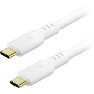 AlzaPower SilkCore USB-C to USB-C 3.2 Gen 2 240 W 2 m biely AlzaPower SilkCore USB-C to USB-C 3.2 Gen 2 240 W 2 m biely