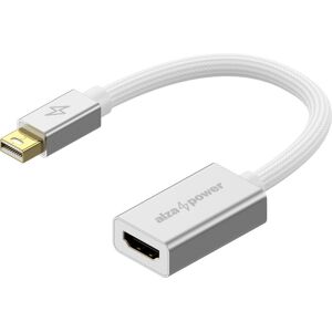 AlzaPower AluCore Mini DisplayPort (M) to HDMI (F) 4K 30Hz strieborný AlzaPower AluCore Mini DisplayPort (M) to HDMI (F) 4K 30Hz strieborný