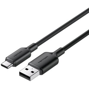 Vention USB 2.0 A Male to C Male 3A Cable 2M Black PVC Type Vention USB 2.0 A Male to C Male 3A Cable 2M Black PVC Type