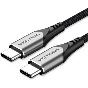 Vention Type-C (USB-C) 2.0 (M) to USB-C (M) Cable 0.5m Gray Aluminum Alloy Type Vention Type-C (USB-C) 2.0 (M) to USB-C (M) Cable 0.5m Gray Aluminum Alloy Type