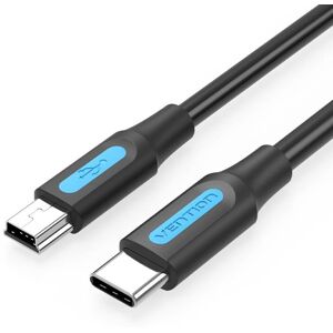 Vention USB-C 2.0 to Mini USB 2A Cable 0,5 m Black Vention USB-C 2.0 to Mini USB 2A Cable 0,5 m Black