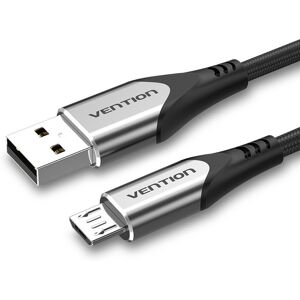 Vention Luxury USB 2.0 -> micro USB Cable 3A Gray 3 m Aluminum Alloy Type Vention Luxury USB 2.0 -> micro USB Cable 3A Gray 3 m Aluminum Alloy Type
