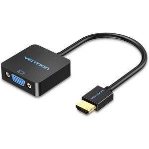 Vention HDMI to VGA Converter with Female Micro USB and Audio Port 0,15 m Black Vention HDMI to VGA Converter with Female Micro USB and Audio Port 0,15 m Black