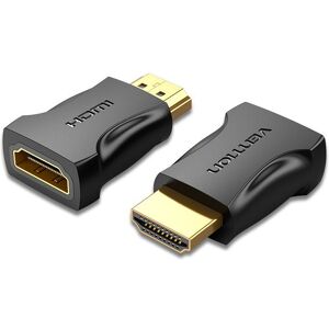 Vention HDMI Male to Female Adaptér Black Vention HDMI Male to Female Adaptér Black