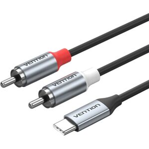 Vention USB-C Male to 2RCA Male with DAC Audio Cable 1M Gray Vention USB-C Male to 2RCA Male with DAC Audio Cable 1M Gray