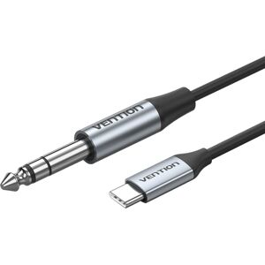 Vention USB-C Male to 6.35 MM Male with DAC Audio Cable 1M Gray Vention USB-C Male to 6.35 MM Male with DAC Audio Cable 1M Gray
