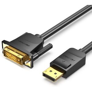 Vention DisplayPort (DP) to DVI Cable 1 m Black Vention DisplayPort (DP) to DVI Cable 1 m Black